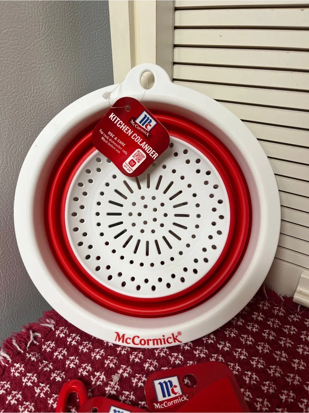 McCormick Red & White Cooking Accessories (7 Piece) NWT